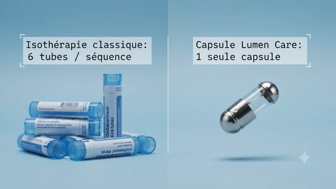 Tubes de granules d'isothérapie classique